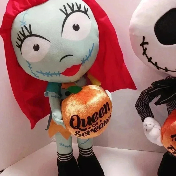 Jack Skellington And Sally Plushes 20 In Holloween Decoration - Picture 3 of 6